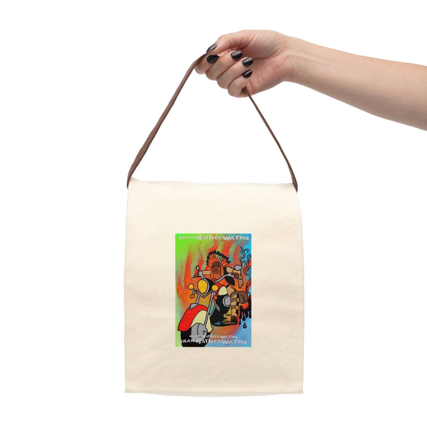 Canvas Lunch Bag With Strap