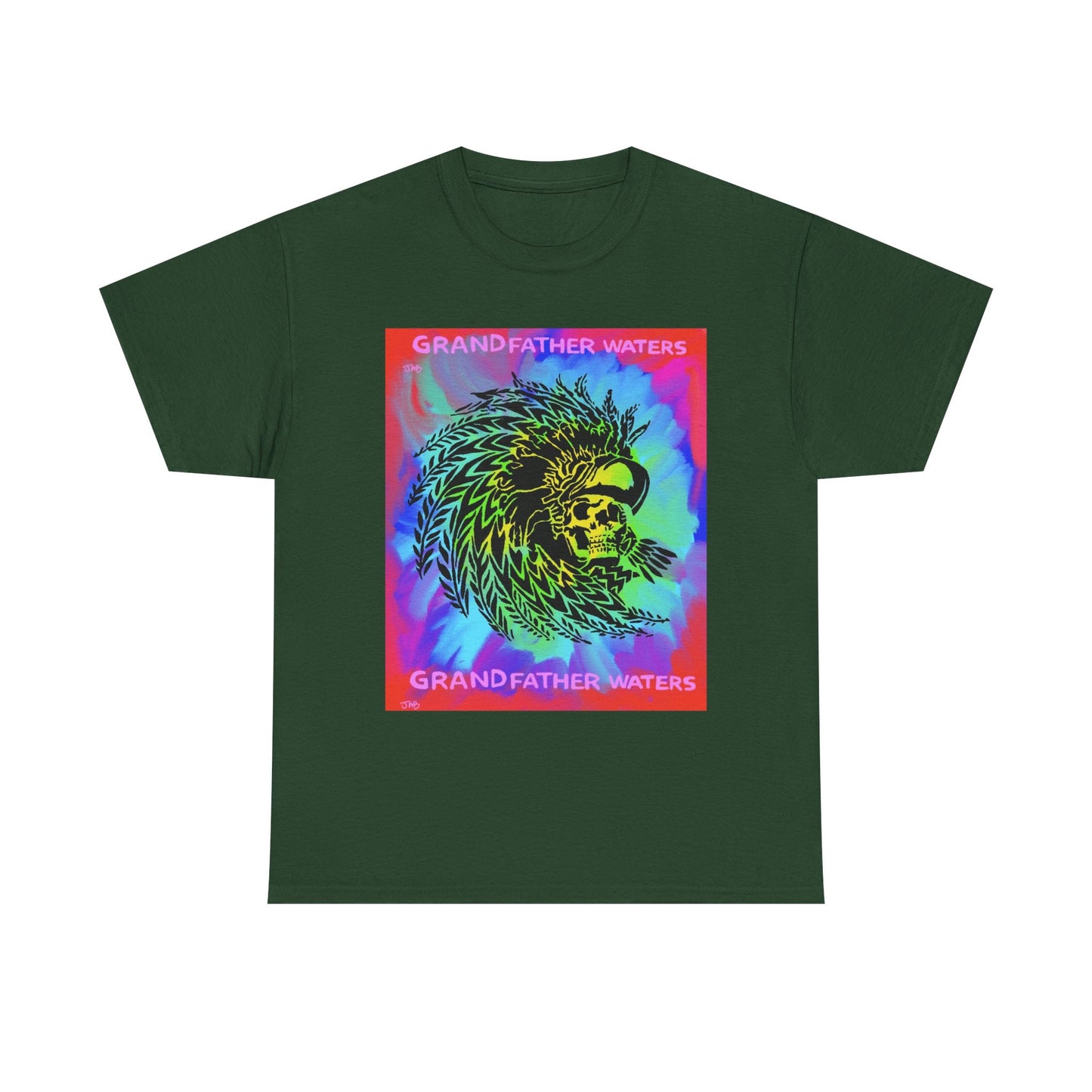 Native American Artwork T-Shirt — 'Grandfather Waters' by James Bullock