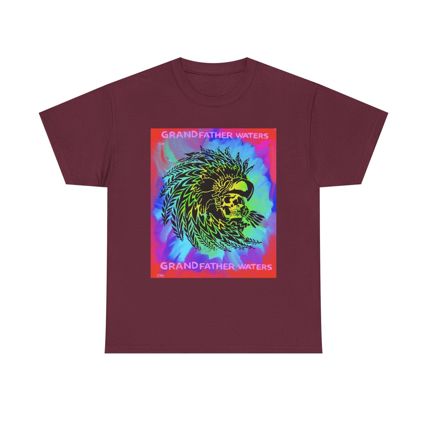 Native American Artwork T-Shirt — 'Grandfather Waters' by James Bullock