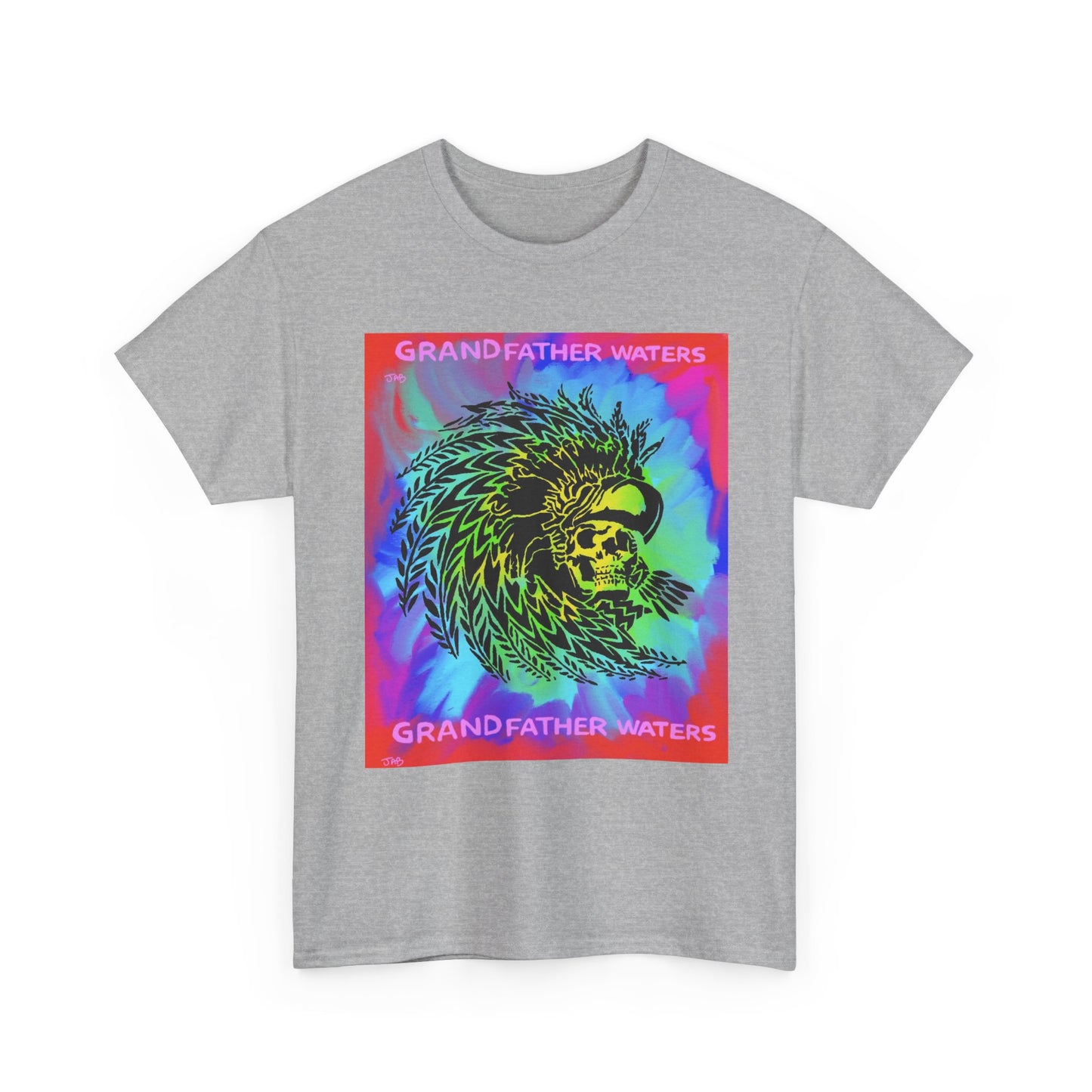 Native American Artwork T-Shirt — 'Grandfather Waters' by James Bullock