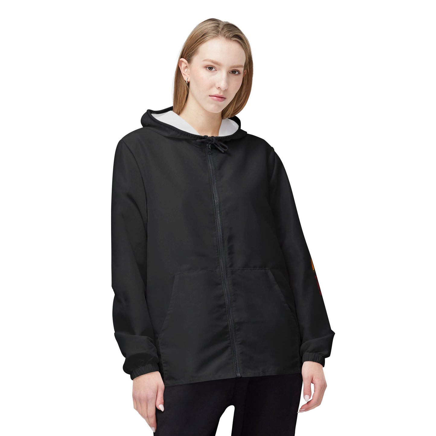 Tie-Dye Skull Windbreaker Jacket – ‘Grandfather Water’ Graphic Hooded Shell