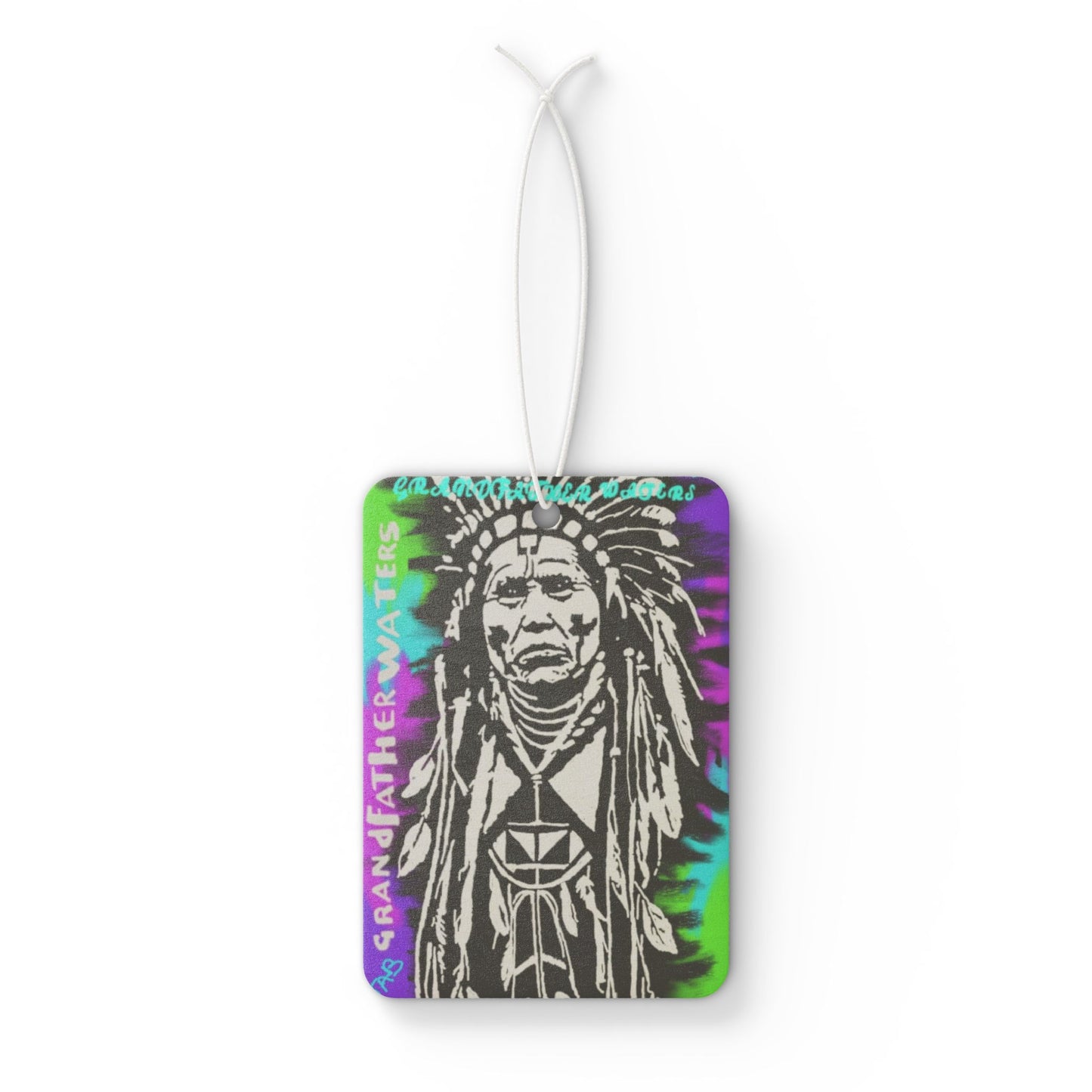 Tie-Dye Native Headdress Car Air Freshener – Vintage Spirit Design