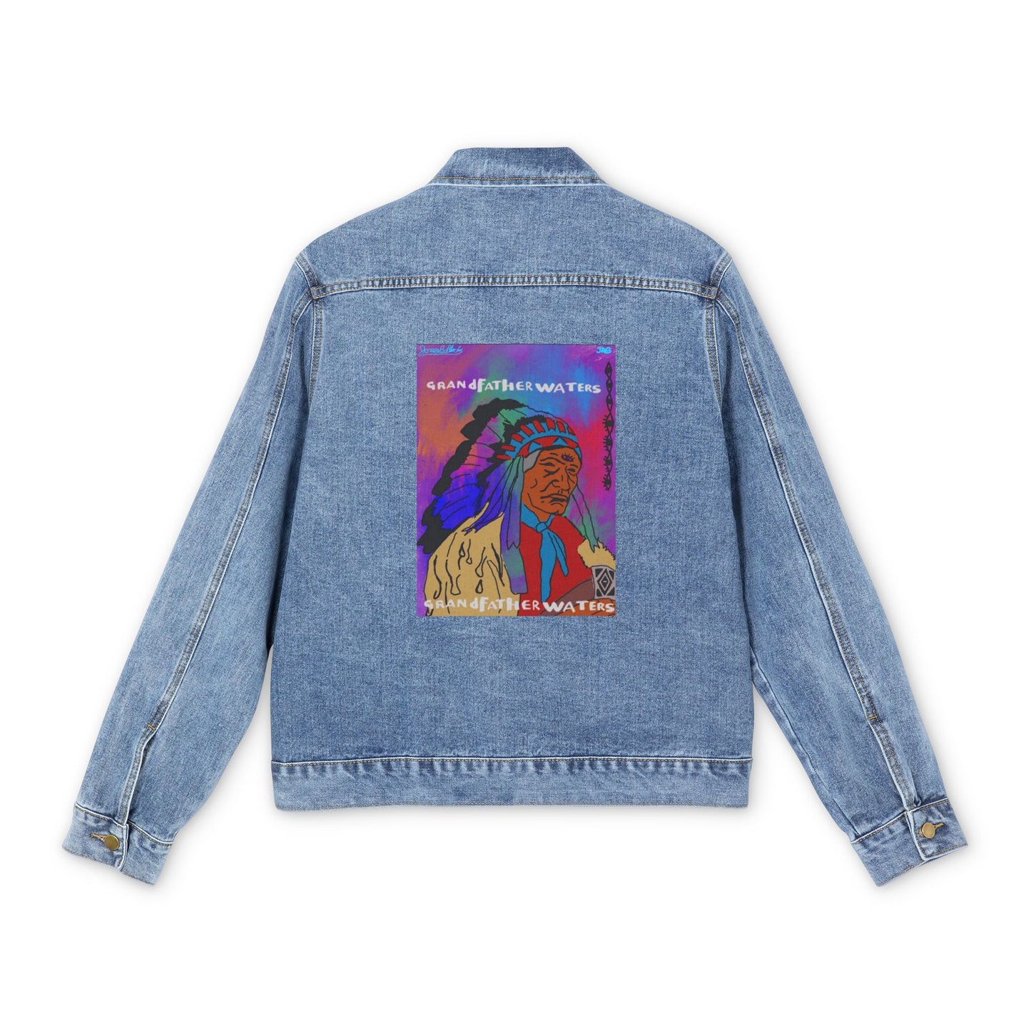 Denim Jacket — Colorful Native Pride Back Patch