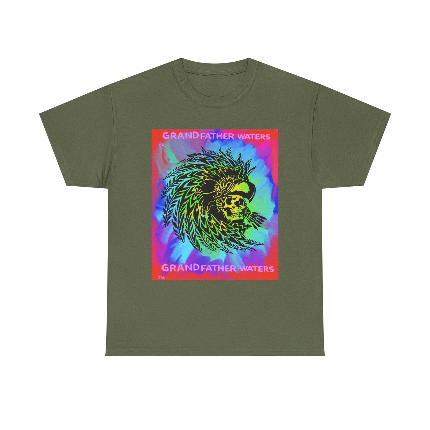 Native American Artwork T-Shirt — 'Grandfather Waters' by James Bullock