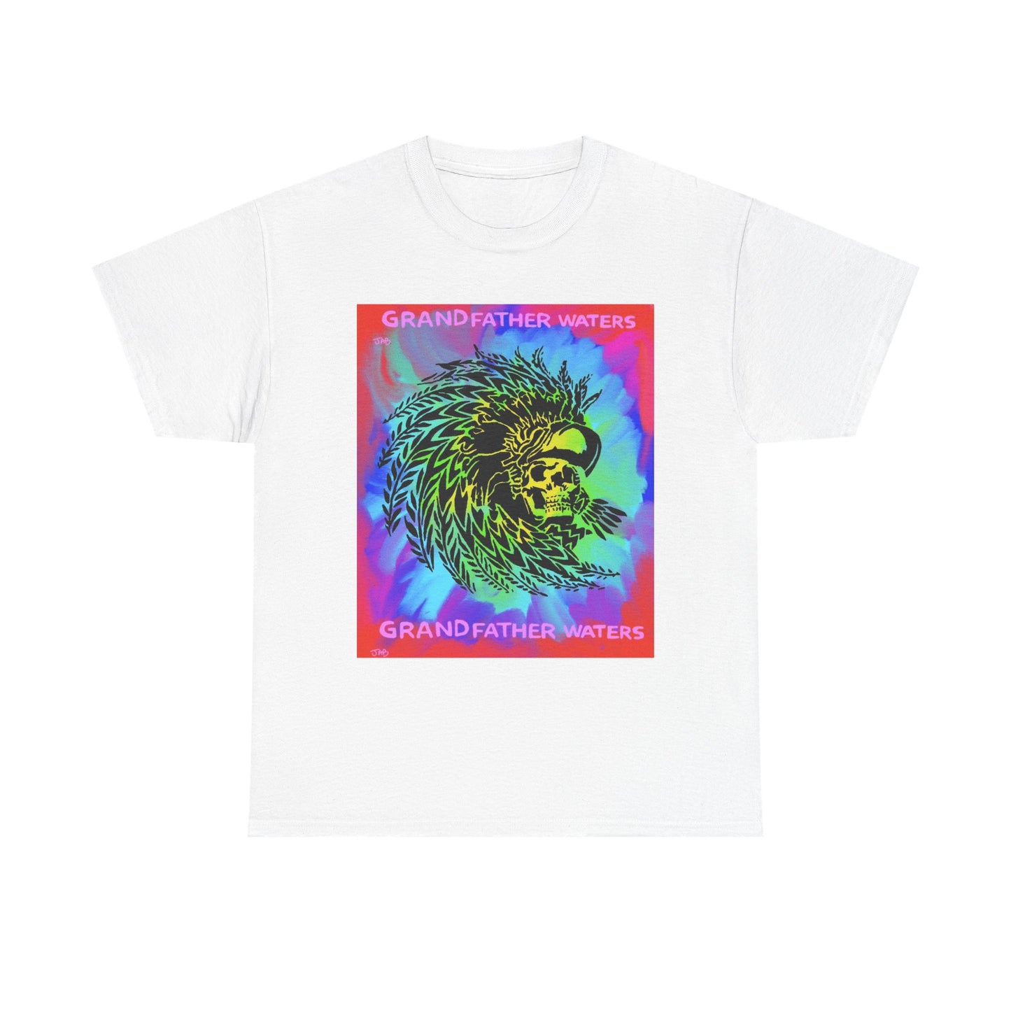 Native American Artwork T-Shirt — 'Grandfather Waters' by James Bullock