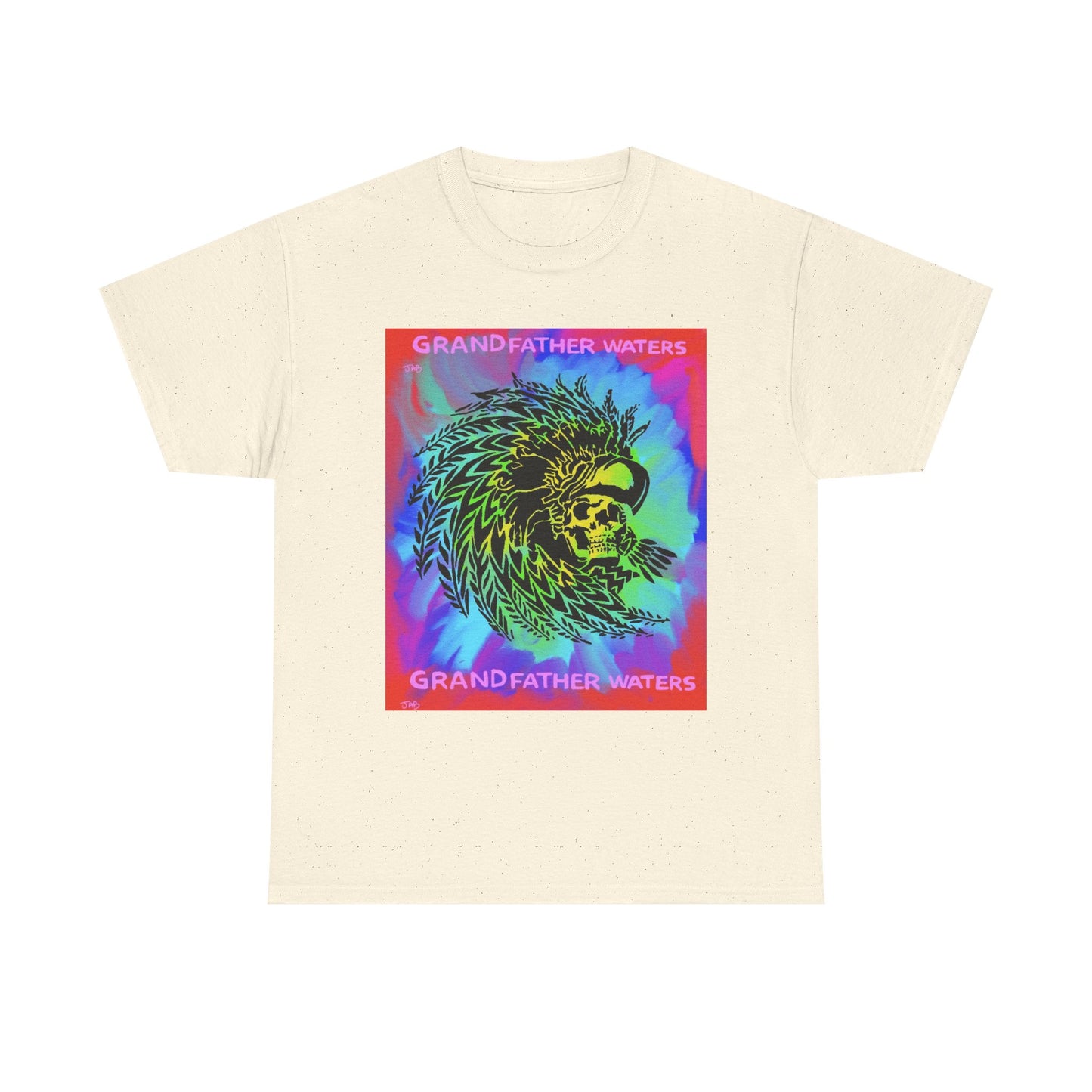 Native American Artwork T-Shirt — 'Grandfather Waters' by James Bullock
