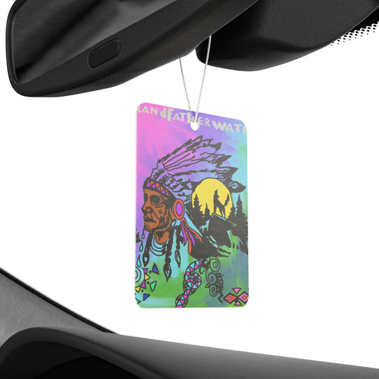 Car Air Freshener — Colorful Native Headdress Scenic Scent Tag