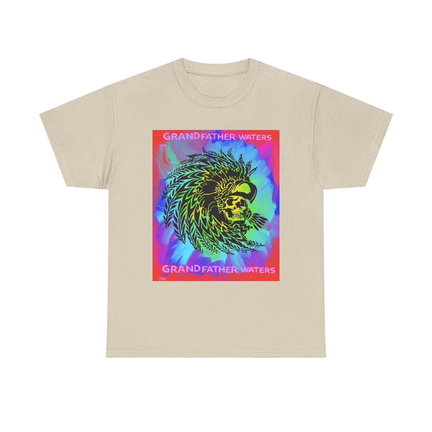 Native American Artwork T-Shirt — 'Grandfather Waters' by James Bullock