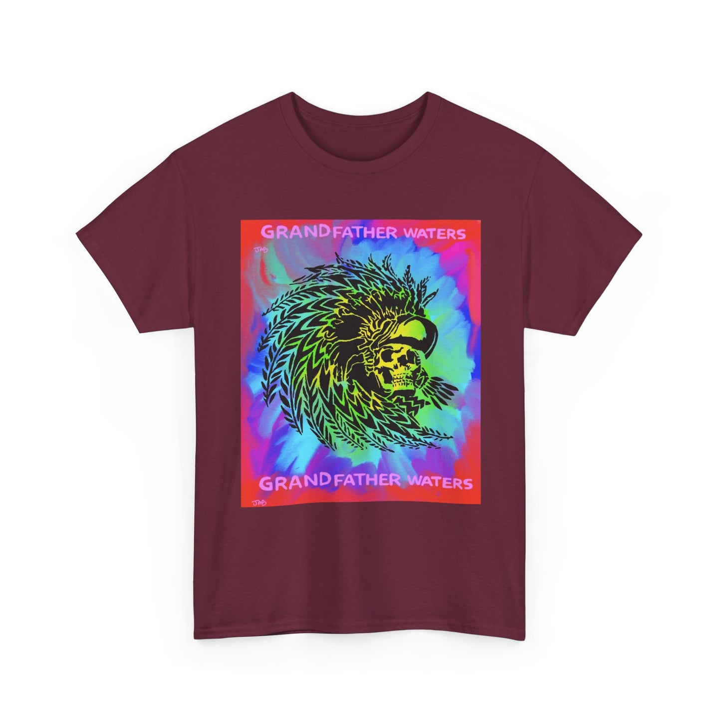 Native American Artwork T-Shirt — 'Grandfather Waters' by James Bullock