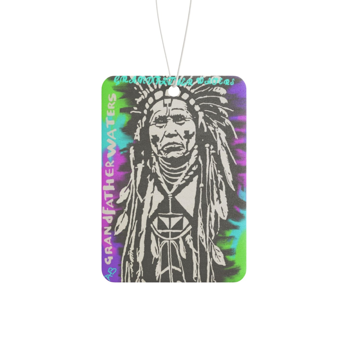 Tie-Dye Native Headdress Car Air Freshener – Vintage Spirit Design