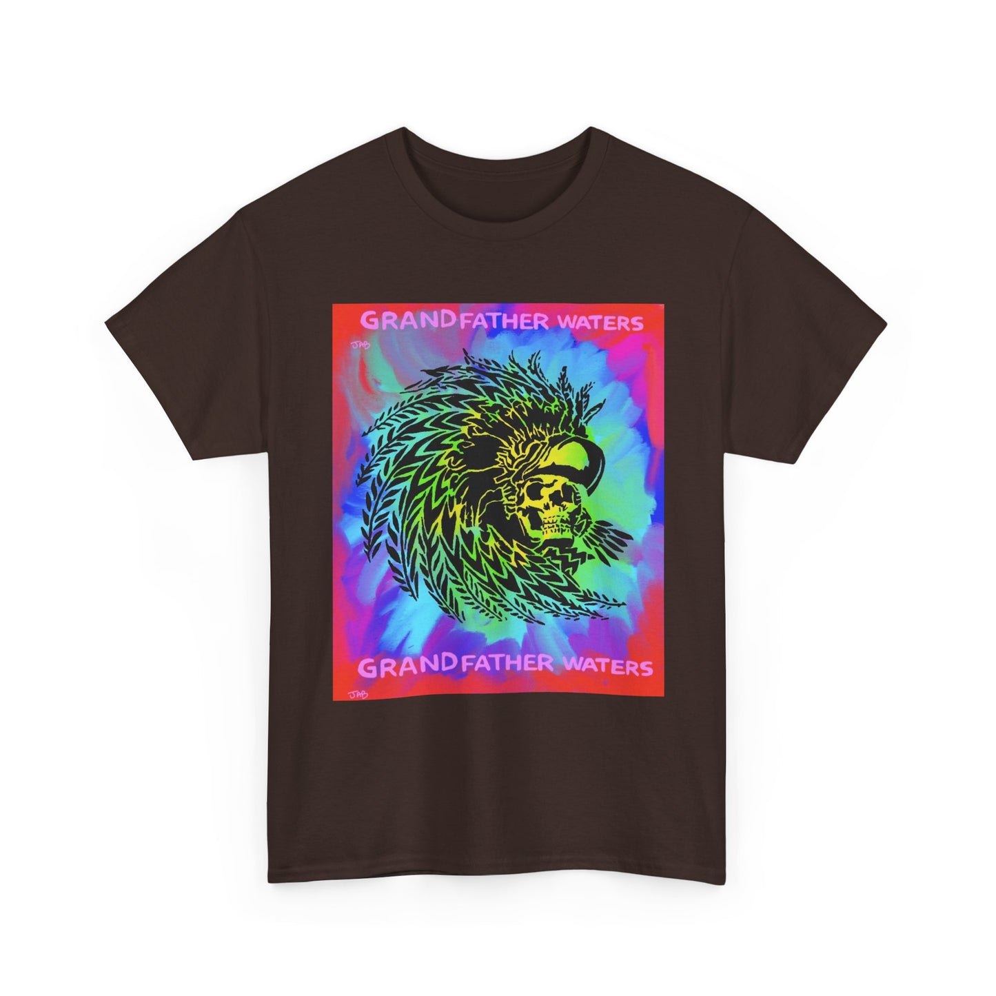 Native American Artwork T-Shirt — 'Grandfather Waters' by James Bullock