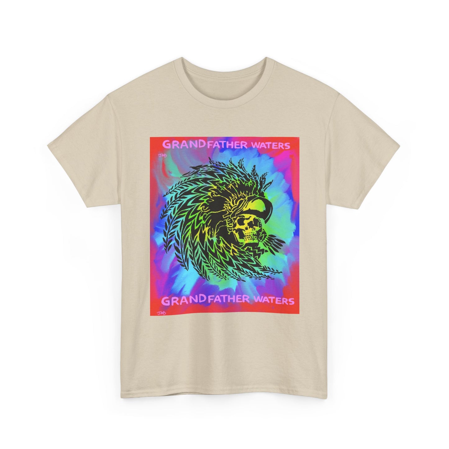 Native American Artwork T-Shirt — 'Grandfather Waters' by James Bullock