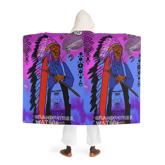 Hooded Sherpa Fleece Blanket