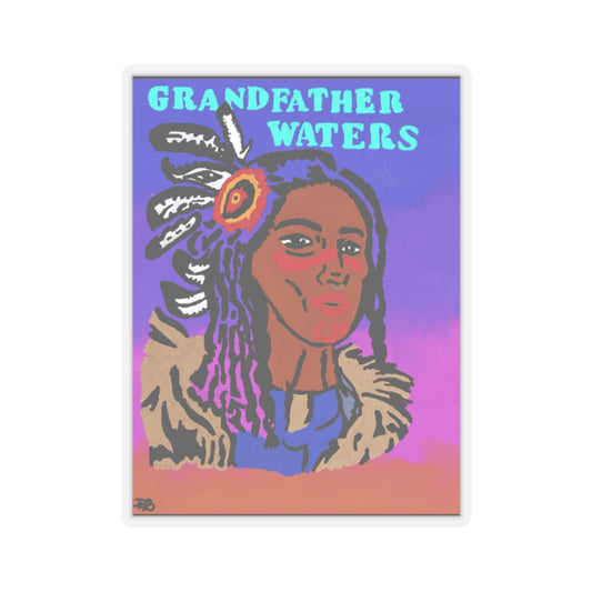 Stickers Grandfather Waters Native American Design