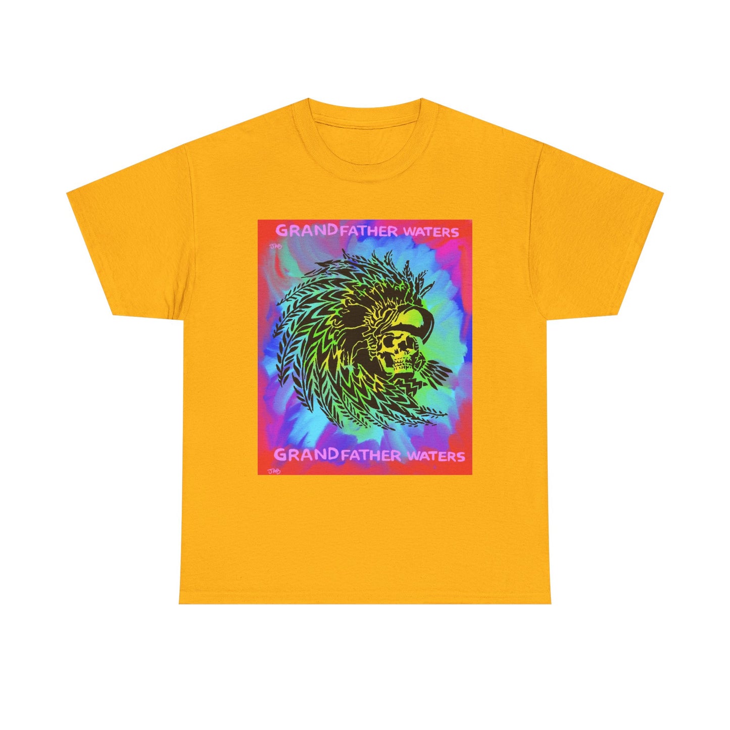 Native American Artwork T-Shirt — 'Grandfather Waters' by James Bullock