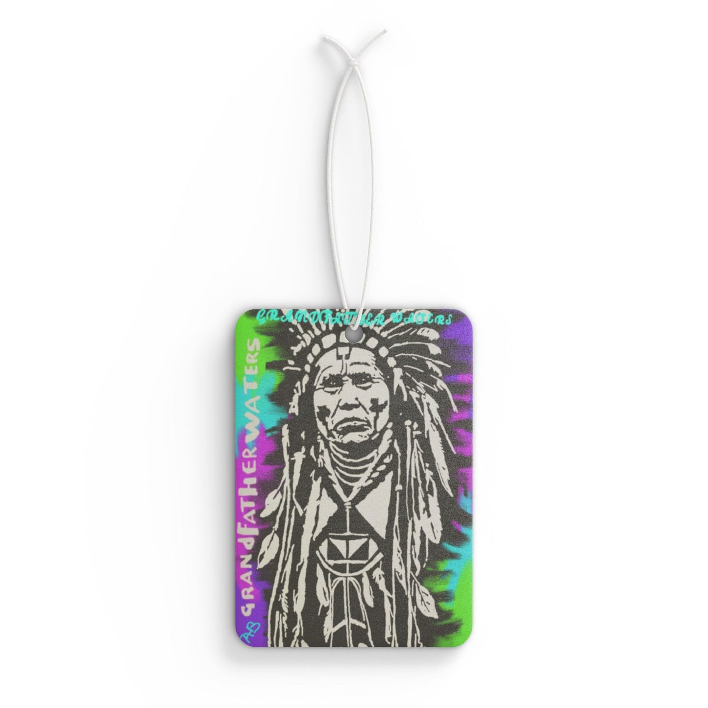 Tie-Dye Native Headdress Car Air Freshener – Vintage Spirit Design