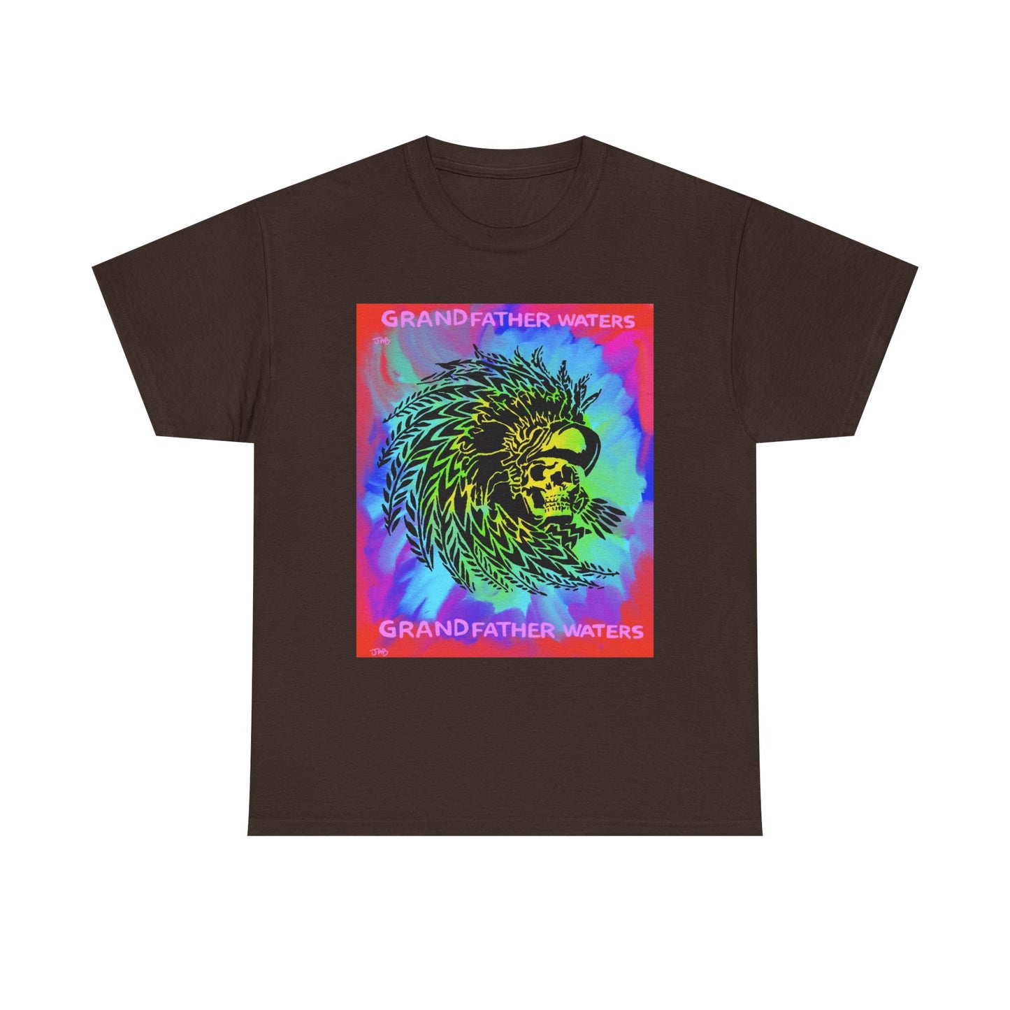 Native American Artwork T-Shirt — 'Grandfather Waters' by James Bullock