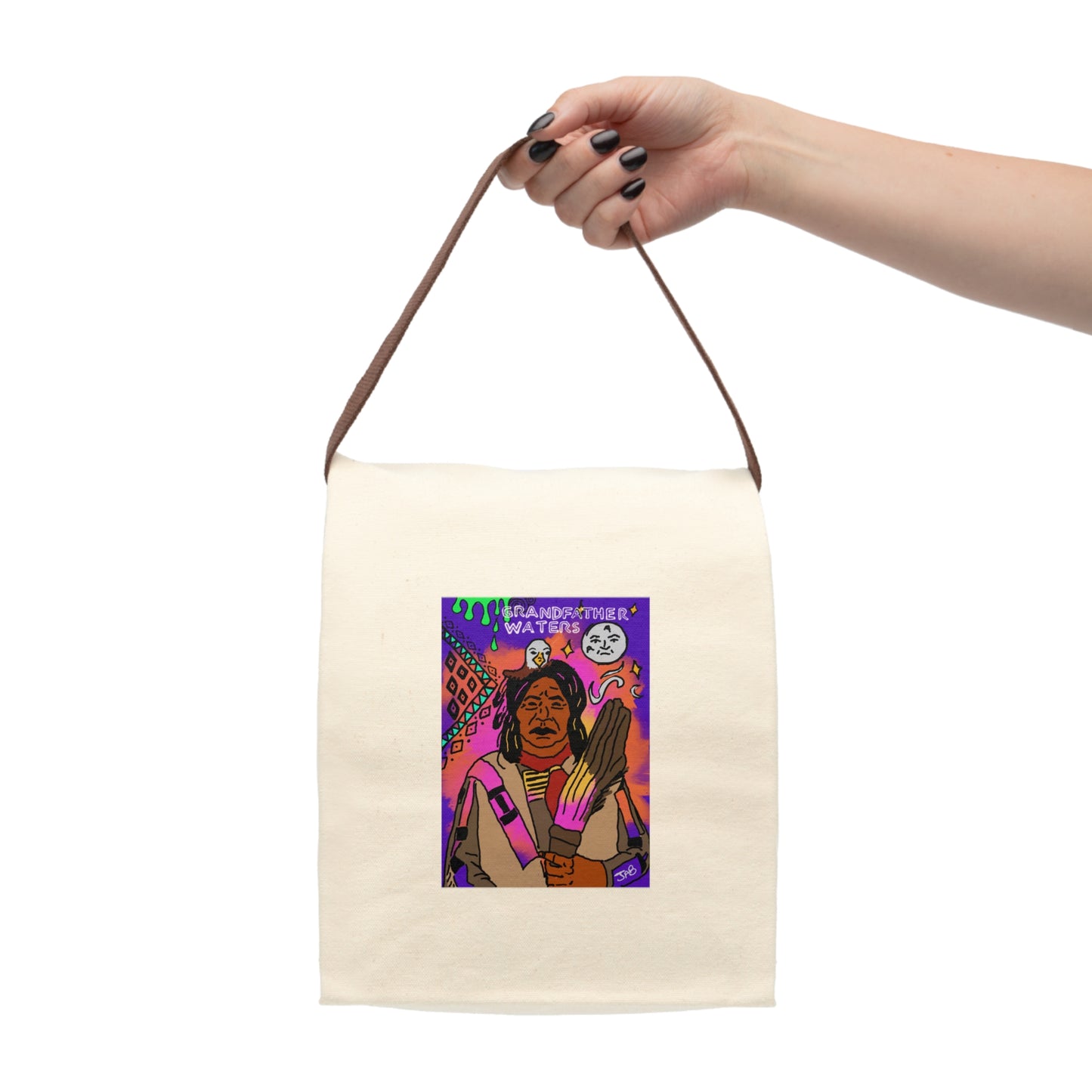 Canvas Lunch Bag With Strap