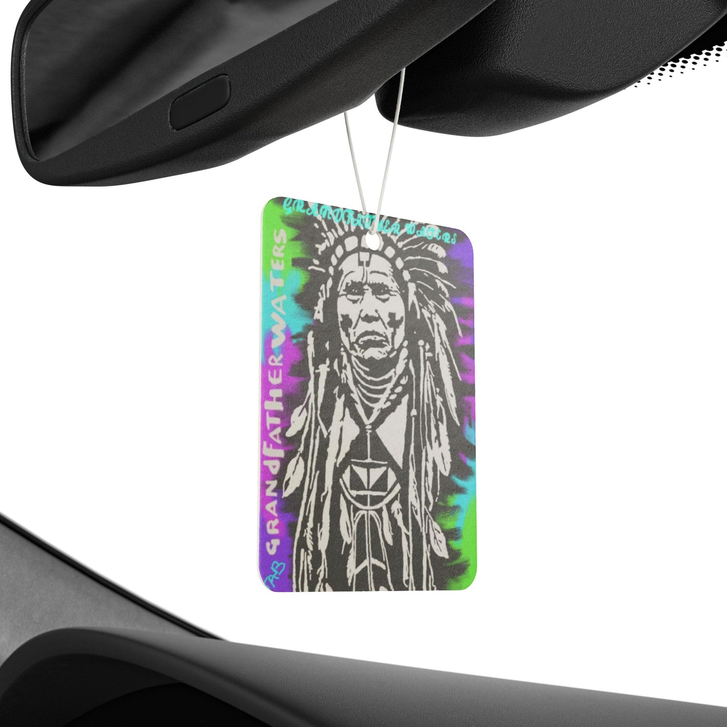Tie-Dye Native Headdress Car Air Freshener – Vintage Spirit Design