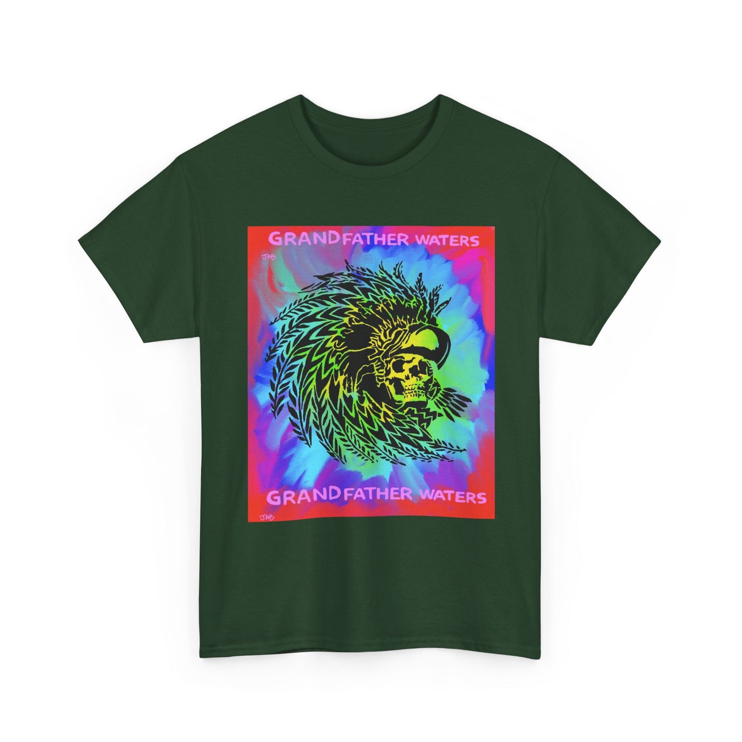 Native American Artwork T-Shirt — 'Grandfather Waters' by James Bullock