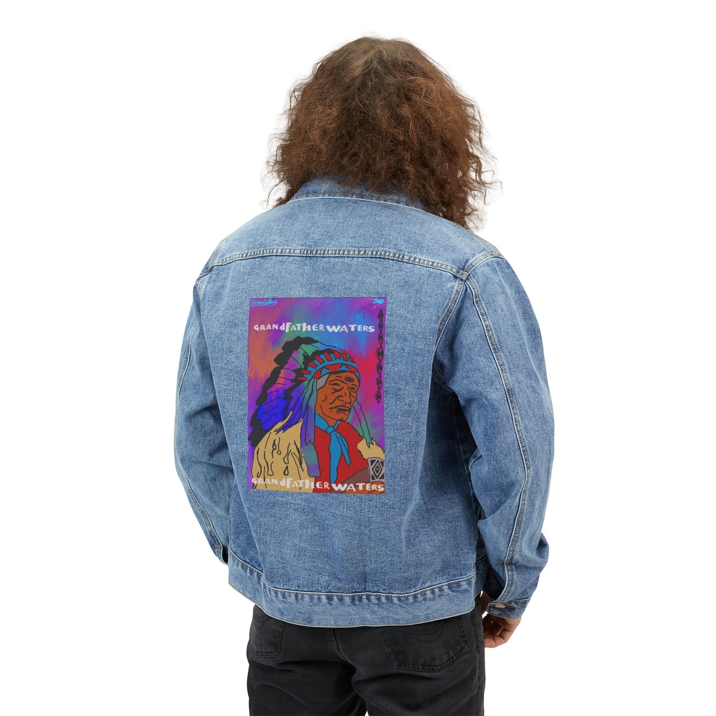 Denim Jacket — Colorful Native Pride Back Patch